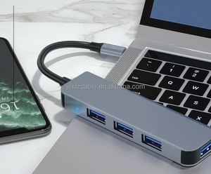 Type <b>C</b> 4 in 1 Docking Station <b>USB</b> 3.0 HUB <b>Adapter</b> for High-speed Transmission for Hub2.0 Mobile PhoneLaptop Hub - Product Image 5