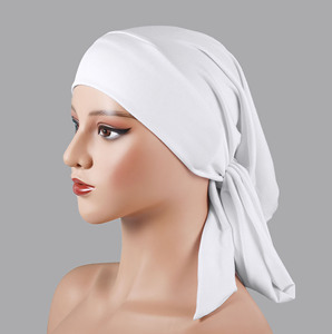 Casquettes Stretchhijab de style ethnique pour les filles musulmanes en gros Mulit Color Fashionable Non Slip Hijab Cap - Product Image 4