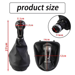 Kit de Palanca de Cambios para Seat Ibiza, 5 y 6 Velocidades, Funda de Cuero Negra para Palanca de Cambios, Pieza de Repuesto QZXN D135 - Product Image 4