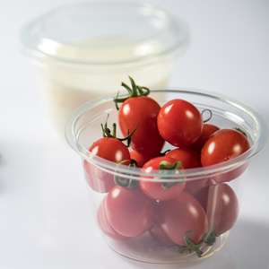 8oz 280ml clear Custom logo yogurt sundae food packaging container vasos desechables plastico