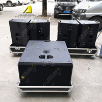 T24N systèmes audio portables pa système de haut-parleurs au néodyme processeur dsp pilote de 3 pouces double haut-parleur de gamme complète de 12 pouces