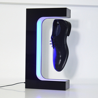 Exposition de chaussures à lévitation magnétique unique et d'excellence avec éclairage LED