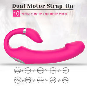 Pieghevole magnetico USB ricarica impermeabile G Spot massaggiatore grande <span class=keywords><strong>Dildo</strong></span> vibratore doppio stimolare il piacere del sesso reale per le donne - Product Image 6