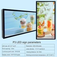 Letrero LED Programable para Interiores Melelife P1.86, Pantalla Digital de 40x18', Certificación CE, Control por WiFi, Compatible con Textos