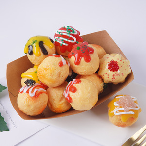 Modelo Realista de Takoyaki, Divertido Llavero Japonés de Takoyaki con Simulación de Mariscos, Adorno para Bolsos - Product Image 3