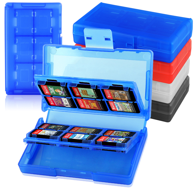 For Nintendo Switch 2 24 1 Game Accessories Clear Case Shockproof Hard Shell Protective Organize Box   Switch OLED NS Cartridge
