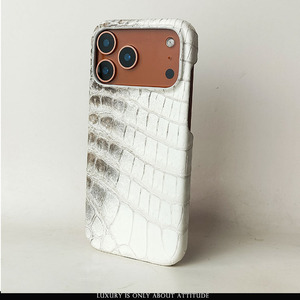 เคสโทรศัพท์มือถือหนังแท้หรูหราคุณภาพสูงแบบ Himalaya Croco Dile สำหรับ <span class=keywords><strong>iPhone</strong></span> 17 <span class=keywords><strong>PROMAX</strong></span> - Product Image 3