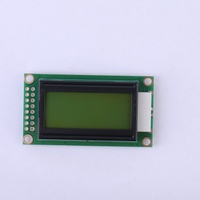 Module d'affichage LCD interactif intelligent 8x2 caractères avec rétroéclairage LED, alimentation 3.3V/5V, accessoire en plastique 0802B