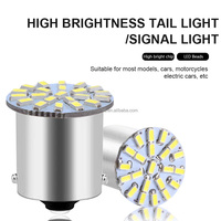 Ampoules LED TGZ pour voiture 1156 1157 3014 22SMD, clignotants, feux stop, feux arrière, feux de recul pour moto, accessoires d'éclairage automobile