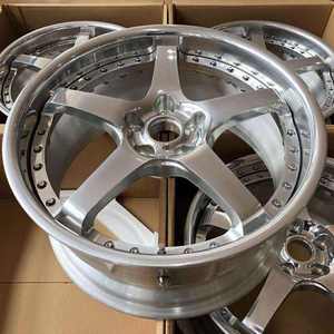 Jante en alliage coulé 17x7 4x100 ET40 compatible MINI Cooper R56 F56, style course rétro, finition chromée brillante, pour tuning automobile - Product Image 1