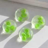 Hotsell Transparante Kokosnoot Fruit Squishy Bal Speelgoed Transparant Stressverlichtend Knijp Speelgoed