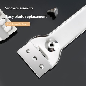 Spatule de nettoyage multifonction en acier inoxydable avec <span class=keywords><strong>grattoir</strong></span> pour l'élimination des taches sur les carreaux de cuisine et les surfaces murales/solaires - Product Image 5