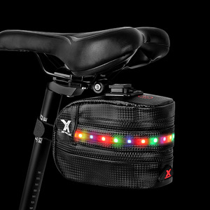 Yueli Prowell <b>Bicycle</b> Rear Bag Cylindrical With <b>Light</b> Water Resistant Riding Seat Storage Bag - Product Image 3
