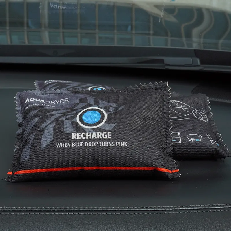 OEM पुन: प्रयोज्य Dehumidifier बैग रंग बदलते नमी दूर उच्च गुणवत्ता Dehumidifier बैग के लिए कार