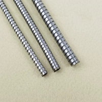 Tube flexible en acier inoxydable 304 à petit diamètre 4/5/4.6/5.5/6mm, conduit de câblage électrique, gaine de protection, interverrouillage IP40, résistant aux flammes, conforme RoHS