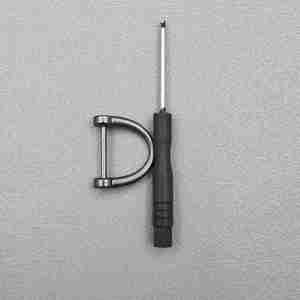Al por mayor: Gancho metálico para coche, desmontable, con tornillo de apertura, cierre de anilla en D, gancho giratorio de resorte, llavero, soporte para llaves de coche, accesorio DIY, a granel - Product Image 5