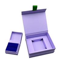 Boîte d'emballage en carton rigide de luxe sur mesure, haut de gamme, avec gaufrage, fermeture magnétique, doublure en éponge, matériaux recyclés pour les soins de la peau