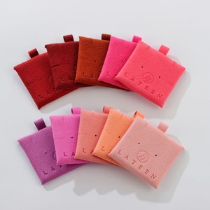 Cartes de présentation de bijoux personnalisées avec logo en relief, organisateur en microfibre pour boucles d'oreilles et colliers, cartes de présentation pour boîte à bijoux - Product Image 4