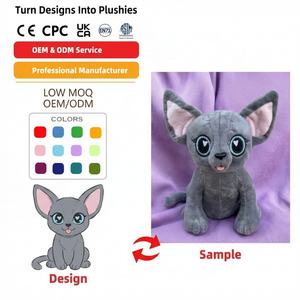 Peluches Personalizados con Logotipo, Fabricante de Juguetes de Peluche, Peluche de <span class=keywords><strong>Personaje</strong></span> Azul y Blanco Personalizado, Muñeco de Peluche - Product Image 4