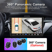 Autoradio Android Universel 9 Pouces Écran 2.5D 4G LTE Son Surround CarPlay Sans Fil Caméra 360° GPS Sortie Vidéo Appui-tête Unité Centrale