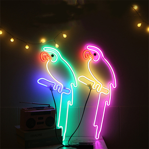 Parrot <strong>Neon</strong> <strong>Signs</strong> <strong>Neon</strong> Light Palm Tree Handmade Glass <strong>Neon</strong> Sign <strong>Beer</strong> Bar Wall Decoration - Product Image 3