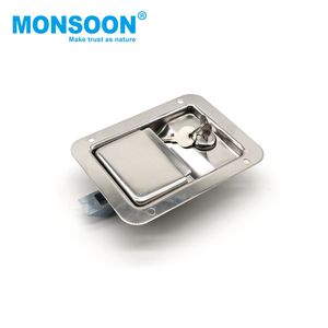 Cerradura de acero inoxidable para caja de herramientas lateral de camión, panel de caja de herramientas, cerradura de puerta cuadrada para armario exterior - Product Image 4