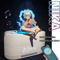 One Pieces Anime Figure Bluetooth Haut-Parleur Humidificateur Multifonction Flamme Lampe Figure Décoration Maison Meilleur Cadeau Pour Ami