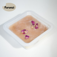Mochi à la saveur de fromage congelé, certifié Halal, faible en gras, au goût sucré naturel et aux vrais pétales de rose - Vente flash