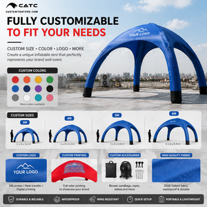 Carpa Inflable CATC 350D Fácil de Armar, Disponible en Stock |   Carpa para Eventos Roja y Azul Lista para Enviar |   Pabellón Portátil de Instalación Rápida |   OEM y ODM - Product Image 5