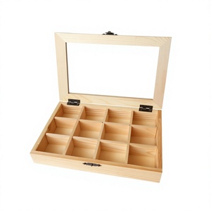 Custom Logo Lacquered Wooden <b>Tea</b> Storage <b>Box</b> | Foldable Durable Handmade Gift <b>Box</b> with Lid Customizable Capacity & Easy Cleaning - Product Image 5