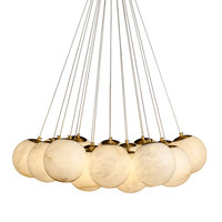 Lustre en métal de style planétaire, luxe léger, postmoderne, simple et élégant, éclairage LED, installation double usage, salon, salle à manger