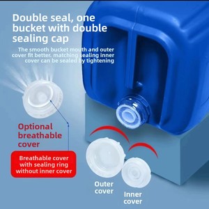 Baril en plastique HDPE épaissi de 5 <span class=keywords><strong>litres</strong></span> recyclable saveur carrée stockage des déchets liquides 5L-30L Options pour les barils de produits chimiques - Product Image 3