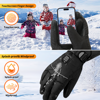 Gants de ski chauffants électriques rechargeables à écran tactile pour la conduite de moto et de motoneige, confortables et pratiques