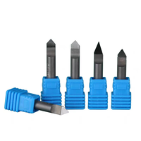 Pcd diamant v mèche de gravure pour pierre granit marbre bluestone cutter cnc routeur outils pcd diamant v bit