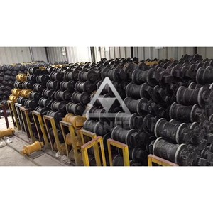 Rodillo de pista de alta calidad PC200 Piezas del tren de rodaje de la excavadora <span class=keywords><strong>20Y</strong></span>-<span class=keywords><strong>30</strong></span>-<span class=keywords><strong>00012</strong></span> 1. 1 6D102 6D140E PC300 PC400 PC450 - Product Image 5