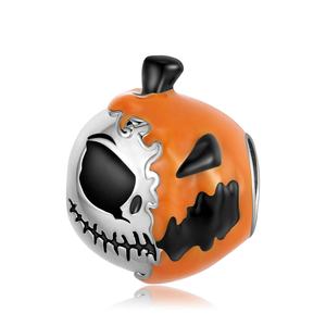 Fashion Gift 925 Sterling Silver Magic Skull Pumpkin Pendant Beads Halloween Jewelry <strong>Charm</strong> for Women Bracelet DIY Dropshipping - Product Image 3