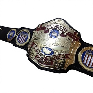 Ceinture de champion de lutte poids lourd des États-Unis NWA Huzaim Elite Sports, en métal plaqué laiton et zinc, équipement sportif de haute qualité - Product Image 1