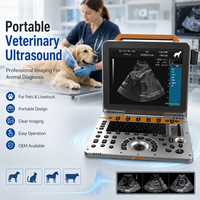 Échographe vétérinaire portable avancé 4D avec boîtier métallique, Doppler couleur, fonction cardiaque et élastographie