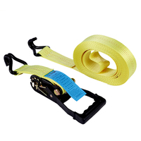 Ceinture de cargaison en polyester 50mm 4T avec crochet DJ à cliquet sangle d'arrimage en plastique et sangle d'arrimage certifiée GS