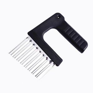 Cuchillo manual multifunción de acero inoxidable y plástico PP para cortar patatas y patatas fritas con ondas, suministro directo de fábrica - Product Image 3