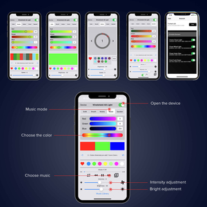 Kit Universale di Luci Ambientali LED Dinamiche 18 in 1 con Controllo App Intelligente per Atmosfera Interna Auto - Product Image 3