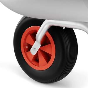 Carretilla de nueva construcción Carretilla de mano Carro con rueda de goma duradera y rodamiento de bolas - Product Image 3