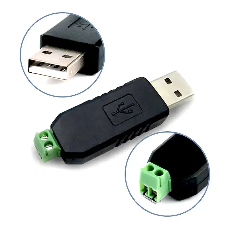 Konverter USB Ke RS485 Mendukung Data Komunikasi Tampilan LED