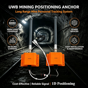 Kit de positionnement de personnel RTLS UWB 800M à faible coût avec balise d'ancrage pour localisation en temps réel pour la sécurité des tunnels et des mines souterraines - Product Image 3