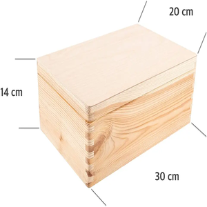 Scatola Portaoggetti Fai-da-Te per Arti e <span class=keywords><strong>Hobby</strong></span> in <span class=keywords><strong>Legno</strong></span> di Pino Personalizzabile con Logo e Colore Tema Fatato Riutilizzabile Decorazione Casa Europa - Product Image 3