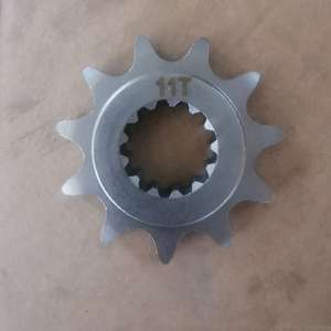 Piñón de acero de 14 dientes personalizado compatible con fábrica OEM, accesorios de motocicleta de endurecimiento para maquinaria, industrias agrícolas, estándar ISO - Product Image 4