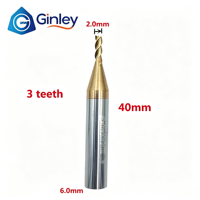Fraiseuses à clés en acier au carbure de 1,5 mm, 1,9 mm, 2,0 mm, 2,5 mm, outil de serrurier pour machine à percer les clés Xhorse CGDI 2M2 Tank