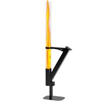 Poêle à granulés rectangulaire contemporain EJ Rocket Stove Tall en acier inoxydable, à haut débit d'air, sans fumée, flamme efficace, chauffage efficace, noir
