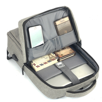 Sac à dos d'affaires personnalisé avec logo, résistant à l'eau, port USB, simple, 15,6 pouces, pour ordinateur portable, idéal pour cadeau d'entreprise, vente en gros