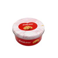 Petite boîte en métal avec charnière pour bonbons et gâteaux du Nouvel An, boîte métallique pour menthes